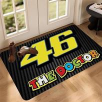 46 The Doctor Motorcycle Racing Rectangle Carpet Carbon Fiber Yellow Sport Bike Fan Home Decor Mat  Floor Rug Entryway Doormat 40X60CM yellow