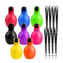 8 Pieces Hand Whistle with Lanyard Handheld Compress Hygienic for Referees, Teachers,