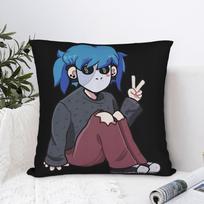 Chibi Sally Face Pillowcase Double-Sided Printing Polyester Cushion Cover Decor Pillow Case Cover Home Square 40X40Cm 30X30CM