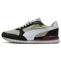 Puma St Runner V3 Fabric Synthetic Leather Suede Comfortable Low-Top Lifestyle Sneakers Unisex sneakers Black White Green 384857-10 35.5 gray