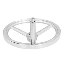 22x250mm Handwheel with Revolving Handle 3 Spoke Round Metal Hand Wheel for Lathe Milling Grinding Machine