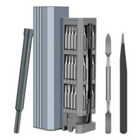 Atsuktuvų rinkinys 44-in-1 Greitas magnetinis keitimas Elektrinis mechanizmas Sklandus sukimasis Atsuktuvų elektronikos taisymo įrankis Sets gray