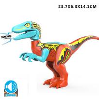 Naujas  Juros periodo Dino Pasaulis  Stegozauras Karnotauras Statybiniai Rinkiniai Kaladėlės Figūrėlės Dinzaurai Raptorius Žaislai  vaikams dovanos blue