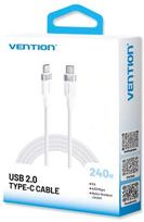 Vention TRIWF USB-C to USB-C 2.0 5A 240W 1m White