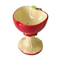 Ornamental Porcelain Fruit Container With Tall Stem Design Elevates Table Arrangement For Every Gathering raudona