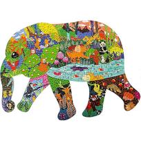 Jigsaw Puzzles for Kids Ages 4-8, 8-10, 10 and Adults 200 Pieces Difficult Puzzles Elephant Animal Shaped for Boys and Girls Christmas Birthday Gift