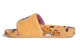 Kids' Adidas Originals Adilette Comfortable Abrasion Resistant Slippers Orange Yellow GY3303 35.5