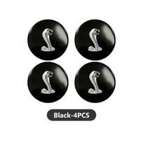 56mm 4pcs Car Wheel Center Hub Cap Badge Logo Sticker GT AC Mach-E Cobra GT350 GT500 2017 2018 2019 2020