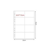 Multiple Pockets A4 Kpop Photocard Binder Transparent PP Card Stamp Die Jewelry Storage 4 Hole 4 Ring DIY Photo Album Sleeves white