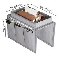 Sofa Armrest Organizer Perfect Couch Arm Tray Large Size Pallet Arm Chair With 5 Pockets For Storage stylish and durable pilka