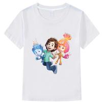Kids Summer T-shirts for Boys Tops Cartoon The Fixies T Shirt Witch Wizard Funny Tshirt Girls Short Sleeves 100% Cotton Tees 110
