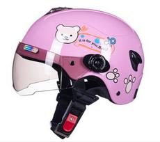Children Electric Bike Scooter Helmets for Kids Girls Boys Safety Sports Riding Helmets Protector Motorcycle Helmet Pink bearM#0