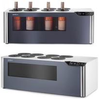 Dvišonė vyno šaldytuvas, reguliuojamas 8 buteliams, LED, 60 W