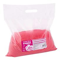 Spalvotas vatos cukrus, raudonas, aviečių skonio, 5kg