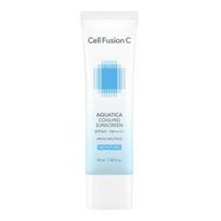 Cell Fusion C Aquatica Cooling Sunscreen SPF50+ PA++++ Hydrating Soothing 50ml white
