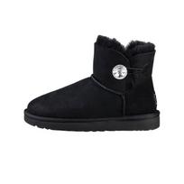 UGG Mini Bailey Button Bling Fleece Lined 'Juoda Balta' Moteriški 1016554-BLK 36 black