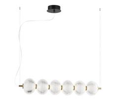 LED liustra ant laido PELLUCID LED/23W/230V auksinė/skaidri
