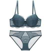 Sexy lace underwear, thin cotton, big breasts, small large size bra, anti-sagging, sub-breasts, upper support underwear . 70A