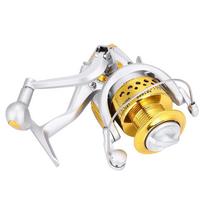 1000 7000 Saltwater Ice Fishing Spinning Reel Sea 5.5:1 Line Wheel Plastic Head(yellow SA1000) geltona