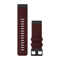 Garmin QuickFit 26 Watch Band Heathered Red Nylon 010-12864-06