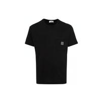Stone Island Logo Crew Neck Loose Fit Short Sleeve T-Shirt Men Tops Black 801521957-A0029 S