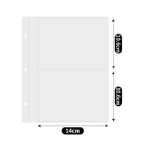 10Pcs Or 25Pcs Transparent A5 Kpop Photocard Binder Multiple Pockets PP Kpop Photocard Binder Sheets DIY 3 Hole 3 Ring white