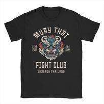 Muay Thai T Shirt Men Womens 100 Cotton Vintage TShirt O Neck  Tees Short Sleeve Tops Gift Idea S gray