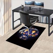 Biuro kilimas Coco (filmas), Cukrinio kaukolės tema 3D spausdinamas neslystantis kilimėlis-Skalbiamas mašinoje svetainei 60cm by 90cm gray