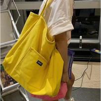 Large Capacity Shoulder Handheld Cloth Bag Lazy Wind Student Canvas Bag Female Simple žalia