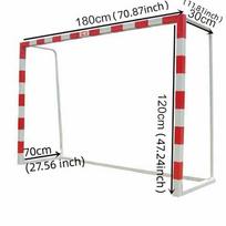 Futbolo vartų tinklas Futbolo vartų stulpui Jaunimo sporto treniruotėms 3m x 2m 1.2m x 1.8m Futbolo tinklas Sulankstomas Nešiojamas Futbolo tinklas Vaikams gray