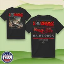 Scorpions Coming Home To Hannover 2025 T-Shirt Reprint Black Tee Unisex T-Shirt S įvairiaspalvis