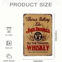 Vintage Jack Daniels Metal Sign Rustic Wall Art Bar Kitchen Decor Iron Tin Sign Gift For Men 20x30cm įvairiaspalvis