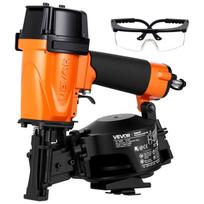Professional Roofing Nailer CN45N, 19mm to 45mm 15 Degree Air Roofing Nail Gun, 45 Nails/S Ultra-Fast Nailing, 4.8-7.5 Bar Pneumatic Coil Nailer for