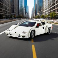 Spot 1506 piecesof Countach 5000 building blocks super racing model classic collection toys Christmas boys birthday gifts 10337 No Original Box gray