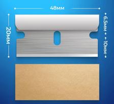 Retractable Glue Remover & Scraper for Car Film, Glass, Floor, Wallpaper Metal blade gray