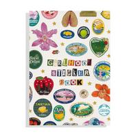 Lipdukų knyga Retro lipdukai dienoraščiams, „Pasidaryk pats“ sąsiuvinio reikmenys, Lipdukai, įkvėpti senovinių mergaičių, Kūrybiška dovana paaugliams One Size gray