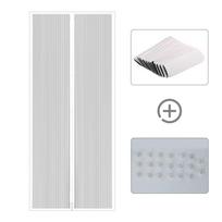 Uodų magnetinis tinklelis durims, užuolaidų tinklas nuo vabzdžių, musių, pertvarų užuolaidų tinklelis, vasarinis, automatinis uždaromų durų ekranas S 80x210cm