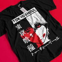 Tokyo Ghoul T-Shirt Ken Kaneki Shirt Juuzou Suzuya Anime Manga Horror Unisex Tee BB1038 L black