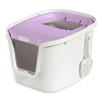 Extra Large Enclosed Cat Litter Box - Odor-Proof, Anti-Splash & Anti-Tracking, Top Entry 24-hour express shipping white