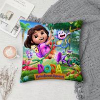 D-Dora the E-Explorer Adventure Pillow Case Cover Square Sofa with for pattern comfortable cushionsuitable of room 12x12Inch