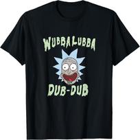 Rick and Morty Wubba Lubba Dub-Dub Drippy Text T-Shirt S įvairiaspalvis