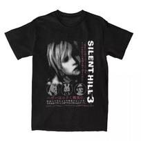 Silent Hill 3 Black T-Shirt Silent Hill Tee Horror Game T-Shirt Unisex T-Shirt L gray