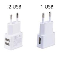 5V 2A EU Plug Charger USB EU Charger PlugFor XS X Max Huawei P 30 Samsung S 9 plus Travel Wall Charger Adapter 1 USB balta