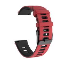 Dirželis laikrodžiui Garmin Forerunner 55 158 Band 245 245M 645 Išmaniajam laikrodžiui 20mm Sportinis silikoninis dirželis Apyrankės priedai For Forerunner 55 raudona juoda spalva