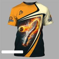 Pickleball T-shirt Komandinės sporto šakos Vyrams Drabužiai Apvalia apykakle Trumpomis rankovėmis T-shirt Šaunus madingas raštas Dizainas Tendencija Lauko T-shirt Viršutinė dalis XXS