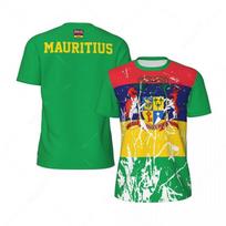 Madingas Mauricijaus T-shirt vyrams 3D spausdintas futbolo T-shirt vasarinis trumpomis rankovėmis sportinis fitneso T-shirt apvalia iškirpte viršūnės S yellow