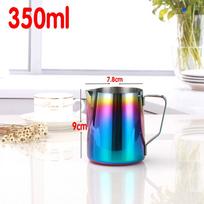600/350ML Coffee Pitcher 450ML Stainless Steel Milk Frothing Jug Mugs Espresso Coffee Pitcher Barista Craft Frothing Jug white