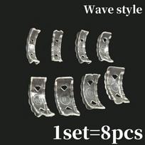 32pcs Ring Size Adjuster Pads Invisible Silicone Ring Sizer Reducer for Loose Rings Secure Fitting Accessories Stopping Slip-off gray
