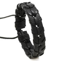Men Punk Style Bracelets New Fashion Charm Leather Bangle Men'S Bracelets Popular Boys Diy Bandage Handmade Weave Bracelet