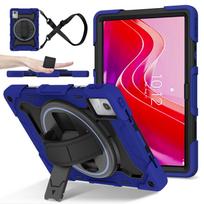 Stand Case Universal for Lenovo Idea Tab K11 Gen2 M11 Xiaoxin Pad 11 2025 2024 TB335FC 336FU ZU 331FC 330FU KU XU Rotating Cover Idea Tab2025 TB336FU tamsiai mėlyna spalva